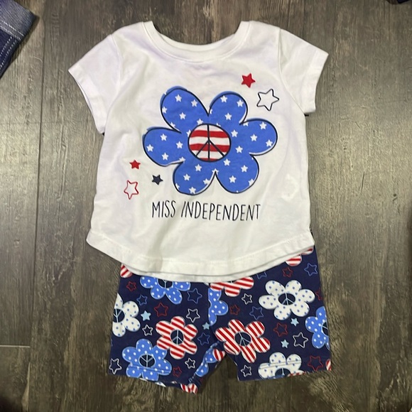 Size 18 months “miss independent” 4th of July x2 piece set - Picture 1 of 1